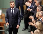 Australia news live: migrant advocates accuse Angus Taylor of using budget reply to ‘chase votes with dogs whistles’