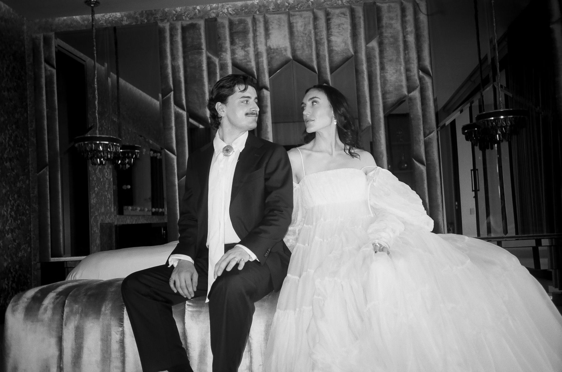 The Bride Wore a Veil and Purse She Made With Thrifted Lockets for Her Colombia Wedding